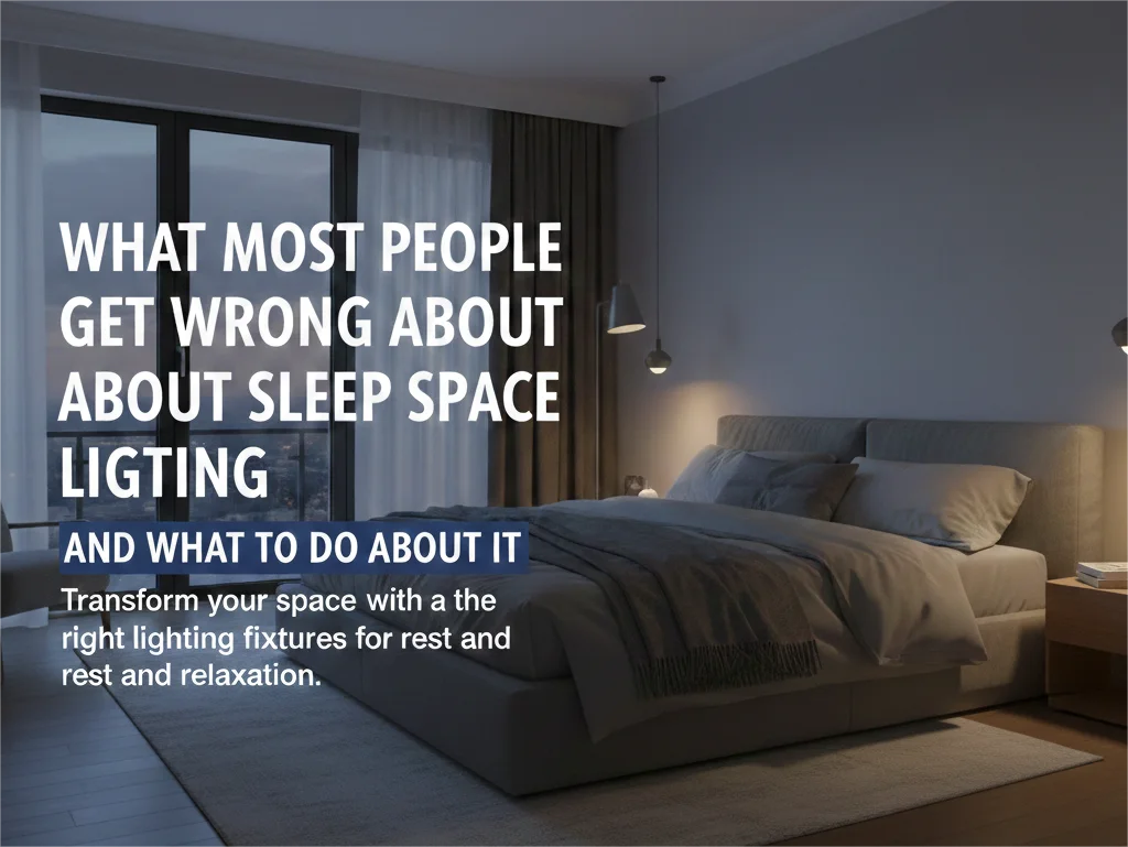 What Most People Get Wrong About Sleep Space Lighting