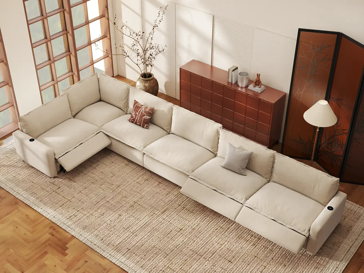 L-Shaped Reclining Sectional