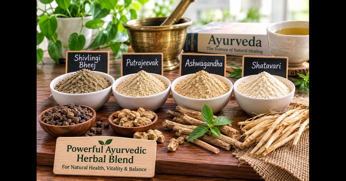 Ayurveda; Shivlingi Bheej; Putrajeevak; Ashwagandha; Shatavari; herbal wellness; holistic health
